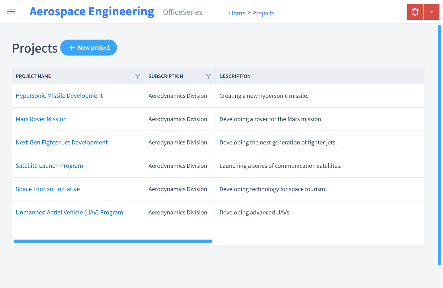 Aerospace Engineering Timesheet Projects