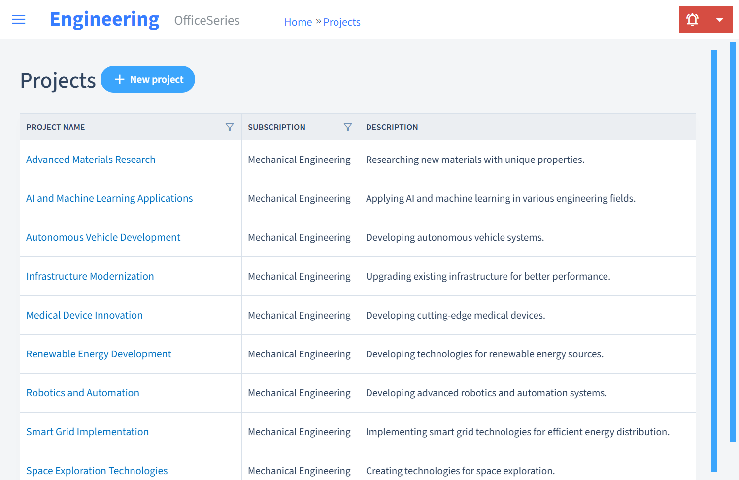 Engineering Timesheet Projects