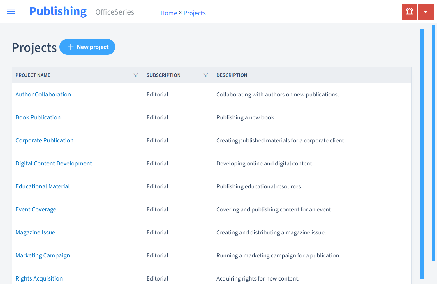 Publishing Timesheet Projects