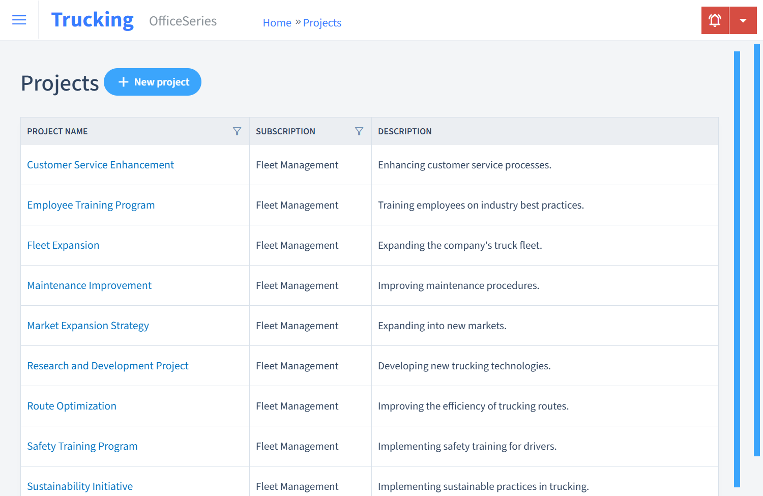 Trucking Timesheet Projects